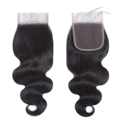 Rio Body Wavy Human Hair Closure 4x4 Natural Black, 20 in