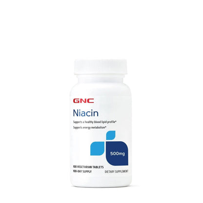 GNC Niacin 500 mg – 100 Vegetarian Tablets