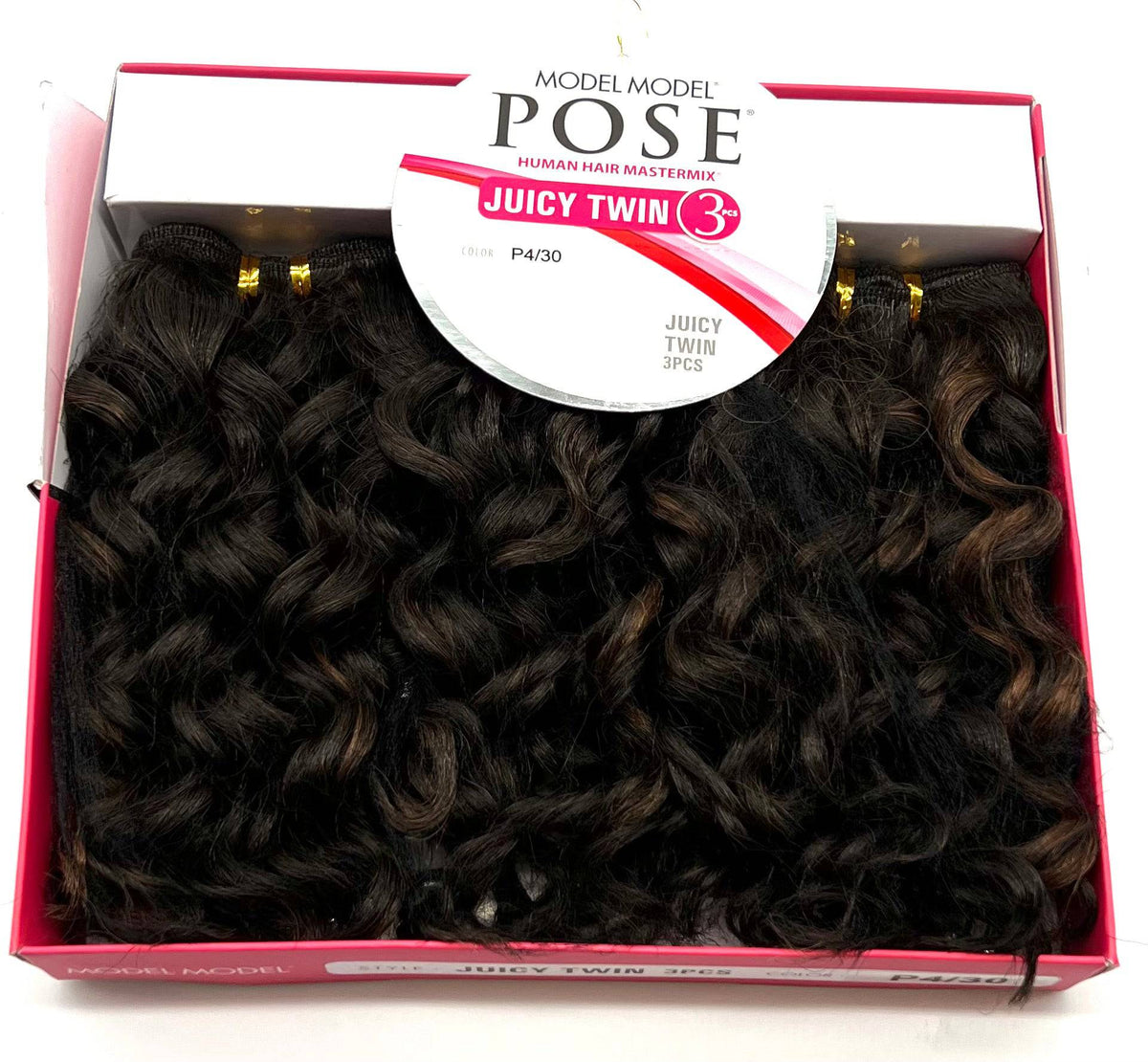 Model Model Pose Juicy Twin Human Hair Blend, 3 pc