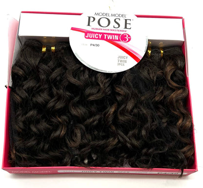 Model Model Pose Juicy Twin Human Hair Blend, 3 pc