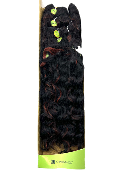 FreeTress Equal Appeal Curl Synthetic Weave, 4 Pcs with Closure