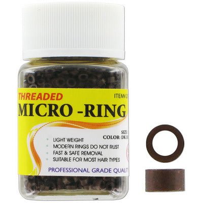 C&amp;L Allure Micro Rings 3.5 mm, Burgundy, 1000 Pcs