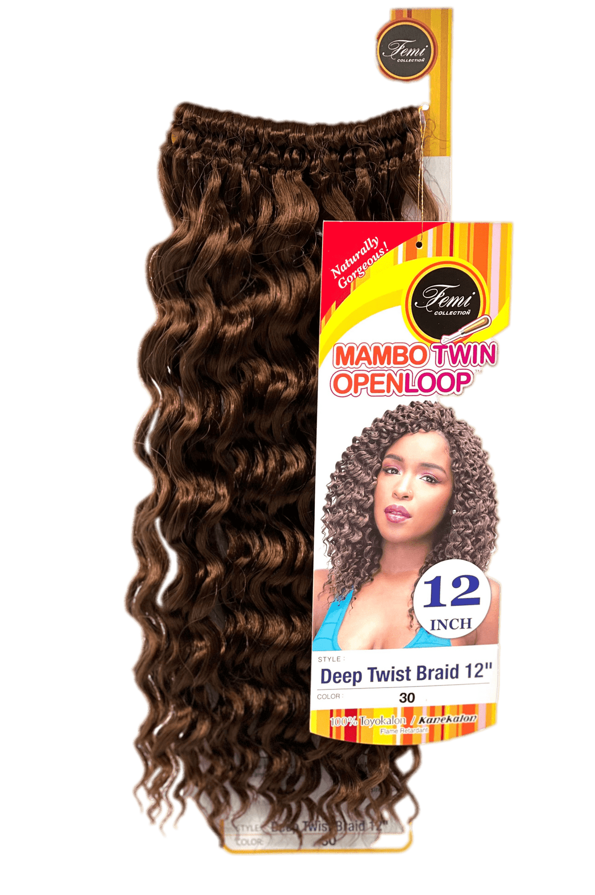 Femi Collection Mambo Twin Open Loop Deep Twist Braid 12 in