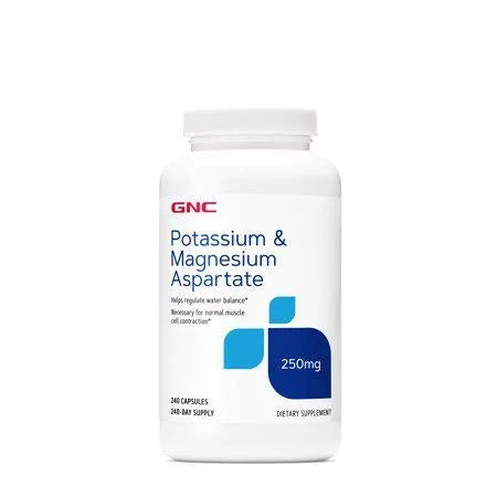 GNC Potassium &amp; Magnesium Aspartate 250 mg, 240 Capsules