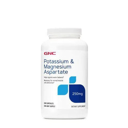 GNC Potassium &amp; Magnesium Aspartate 250 mg, 240 Capsules