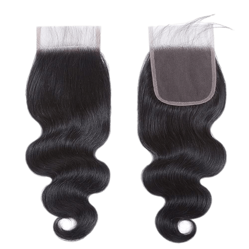 Rio Body Wavy Human Hair Closure 4x4 Natural Black, 20 in