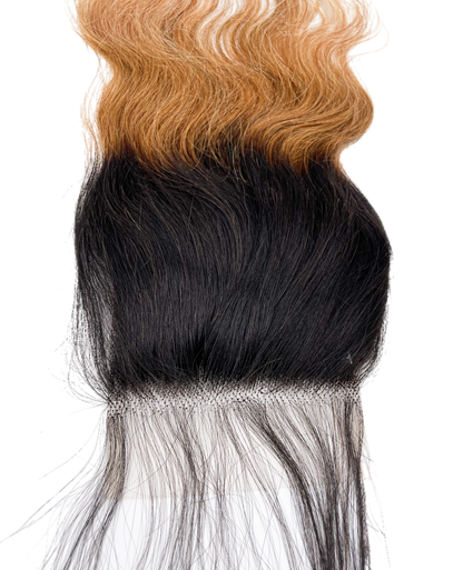 Rio Body Wave Human Hair Closure 4x4 Gold