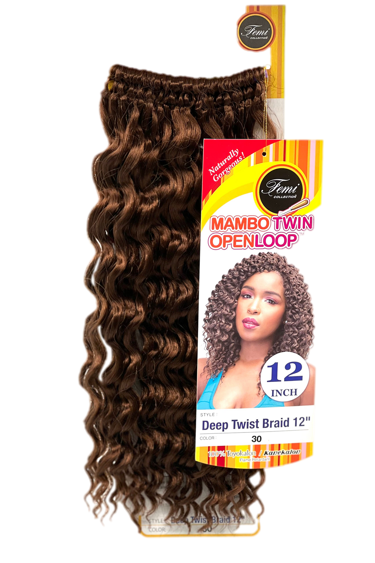 Femi Collection Mambo Twin Open Loop Deep Twist Braid 12 in