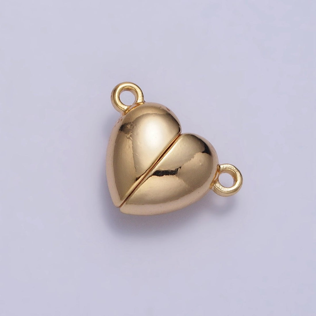 OS 16mm Gold Magnetic Heart Connector Jewelry Closure | Z-064
