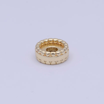 OS 8.8mm Thin Flat Rounded Gold Spacer Supply | K-320