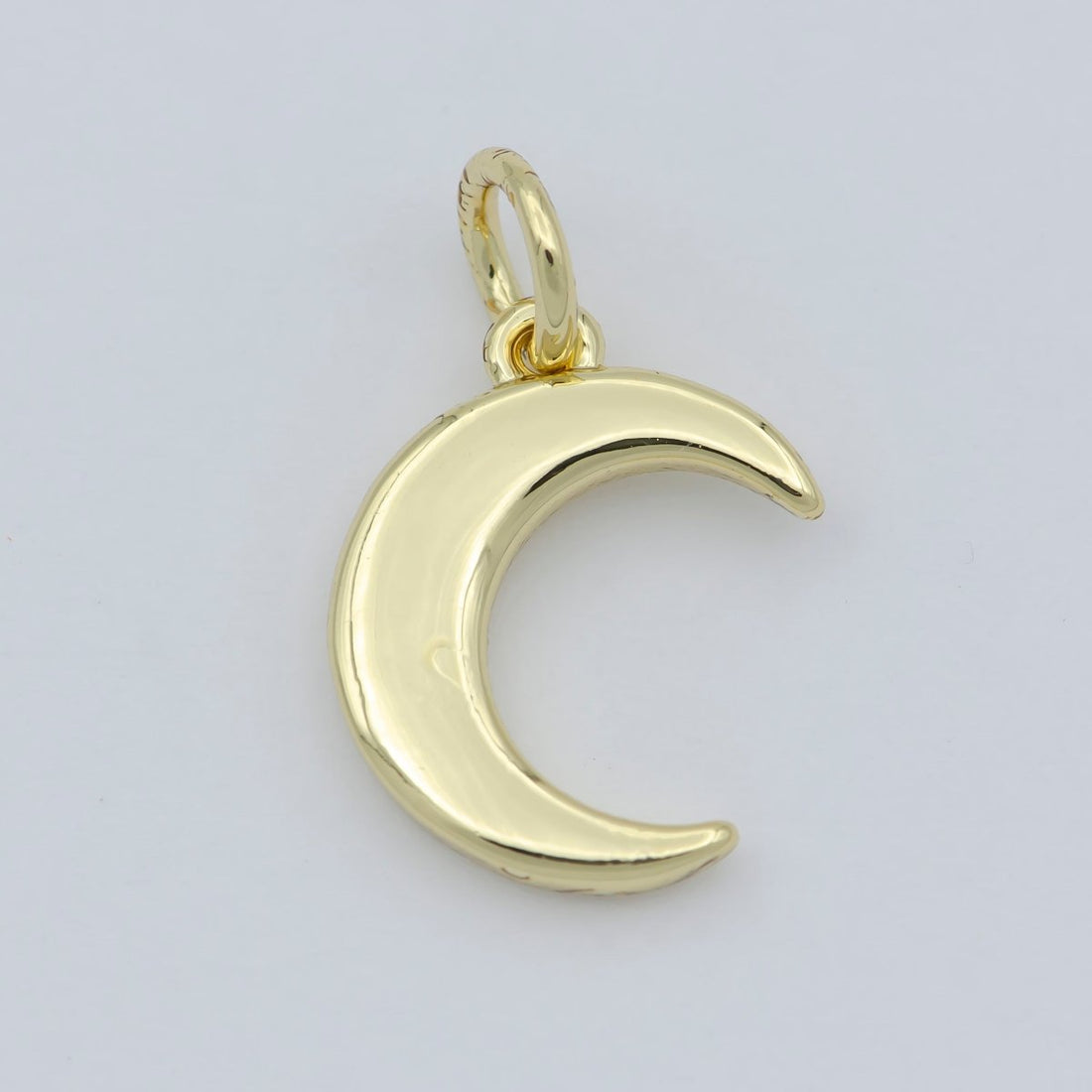 Gold Moon Charm, Dainty Crescent Moon Gold Filled Pendant Add on Charm Necklace, Bracelet, Earring Celestial Jewelry, Light Pendant M-364