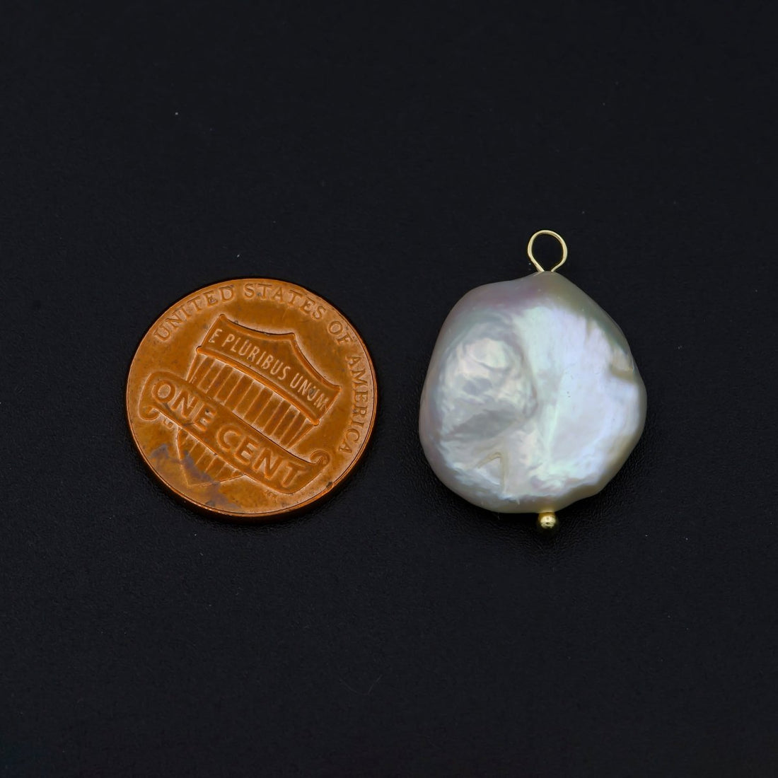 irregular pearl Freshwater Pearl Baroque Pearl Charm freeform Pearl Gold Plated Edges for Necklace Earring Bracelet Jewelry Making Supply P-1563