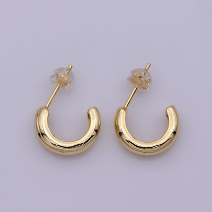Minimalist Geometric Earrings Classic Tube Hoop Earring Gold Filled Hoop Earring Gift For Her! T-239