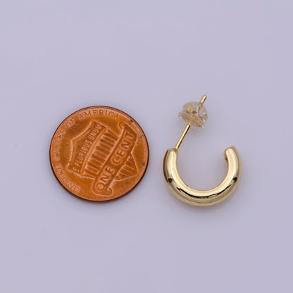 Minimalist Geometric Earrings Classic Tube Hoop Earring Gold Filled Hoop Earring Gift For Her! T-239