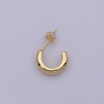 Minimalist Geometric Earrings Classic Tube Hoop Earring Gold Filled Hoop Earring Gift For Her! T-239