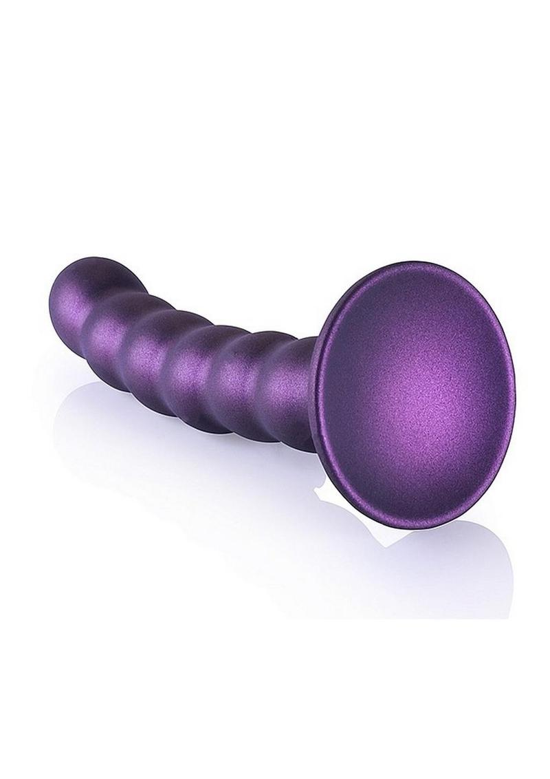 Ouch! Beaded Silicone G-Spot Dildo Curved For Precision Pleasure