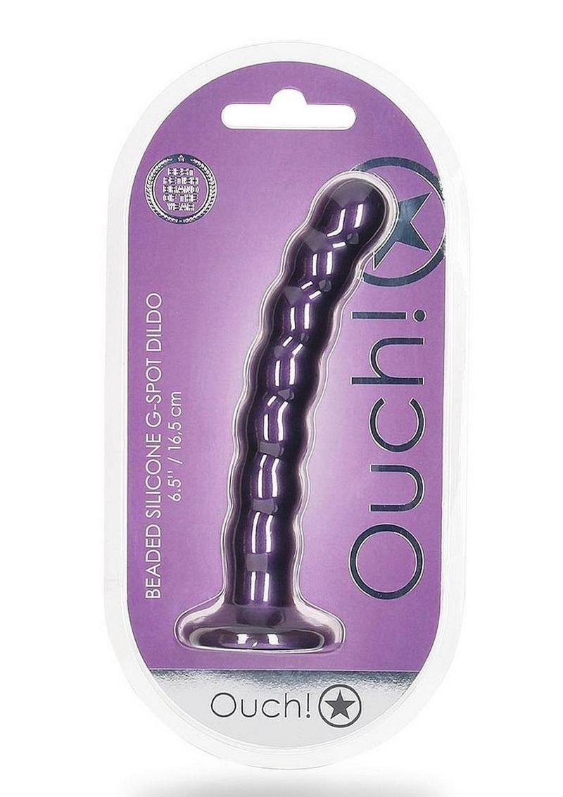 Ouch! Beaded Silicone G-Spot Dildo