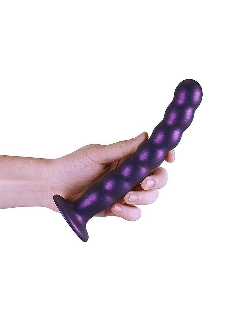 Ouch! Beaded G-Spot Dildo Metallic Rose Gold