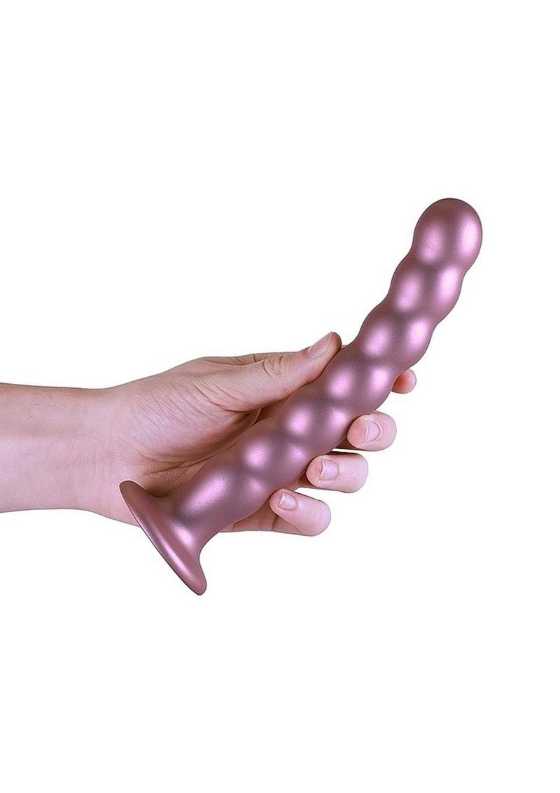 Ouch! Beaded G-Spot Dildo Metallic Rose Gold