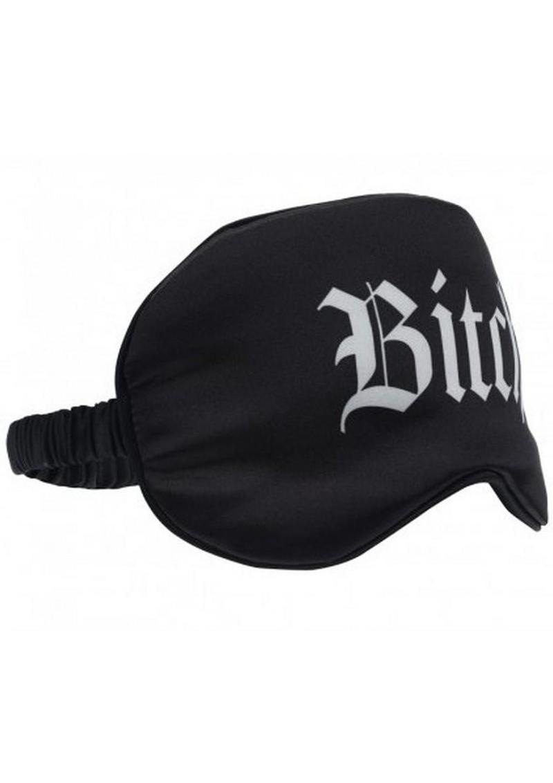 Ouch Bitch Satin Blindfold Mask