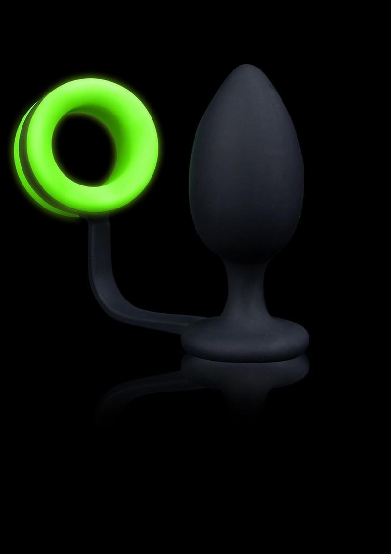 Ouch Glow in the Dark Silicone Butt Plug Cock Ring