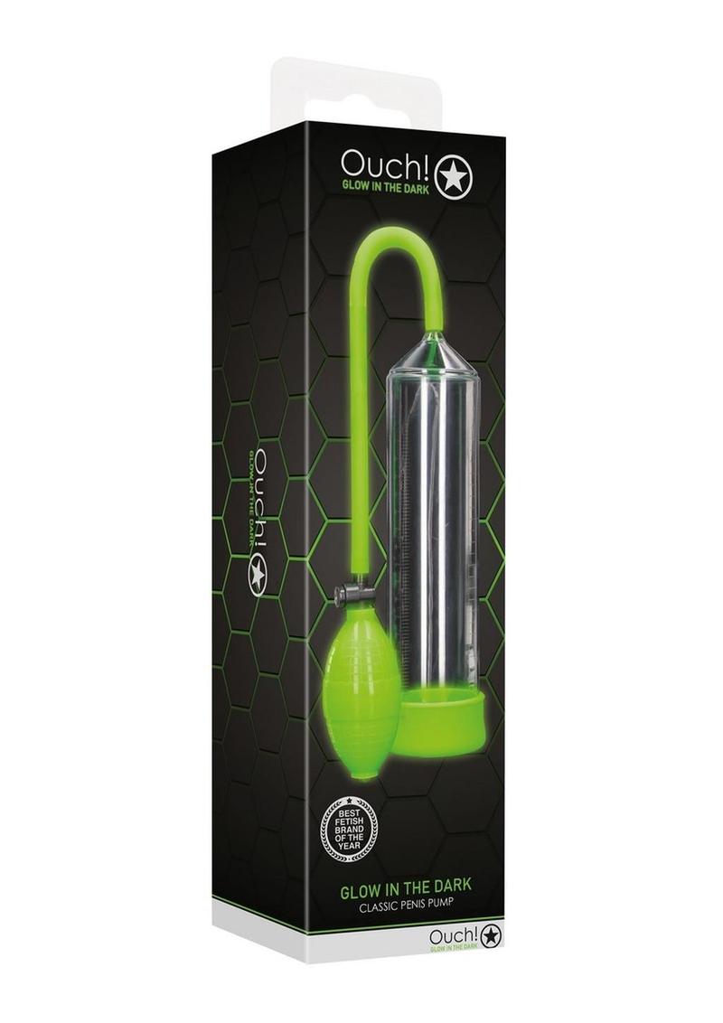 Ouch! Glow in the Dark Classic Reliable Suction Penis Pump