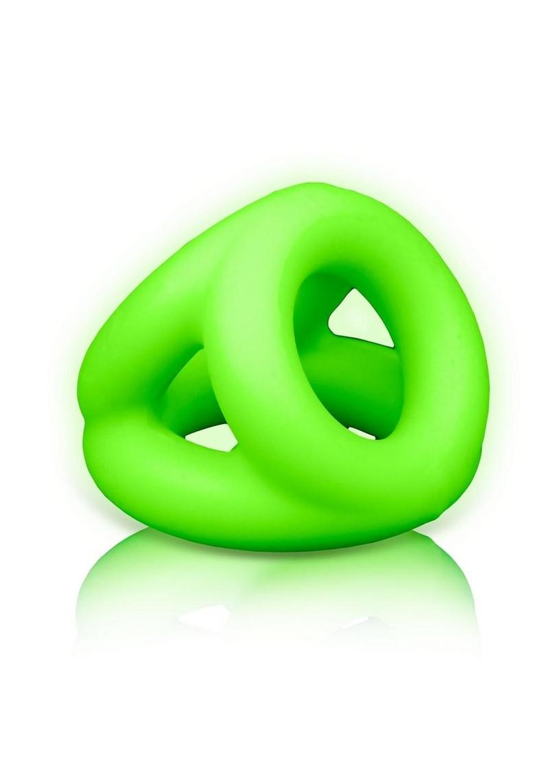 Ouch! Glow in the Dark Cock Ring And Ball Strap