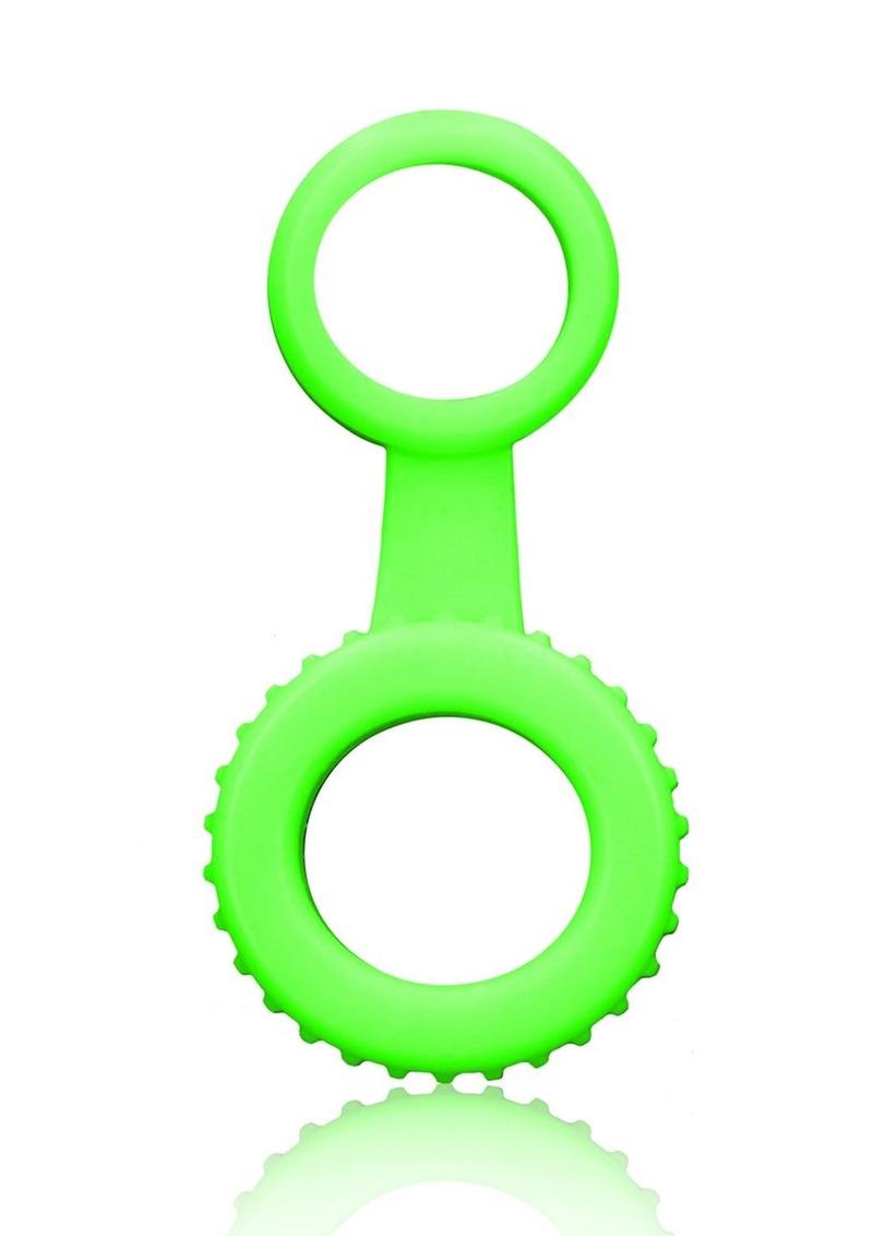 Ouch! Glow in the Dark Cock Ring And Ball Strap