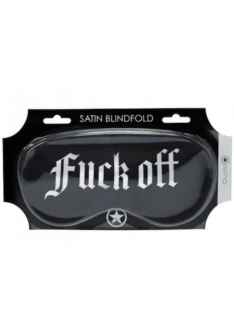 Ouch Satin Blindfold “Fuck Off”