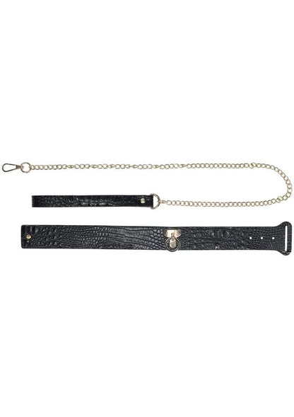 Ouch! Rome Collection Collar with Gold Leash