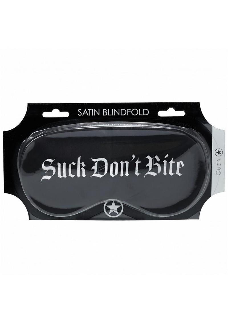 Ouch Suck Don’t Bite Satin Blindfold