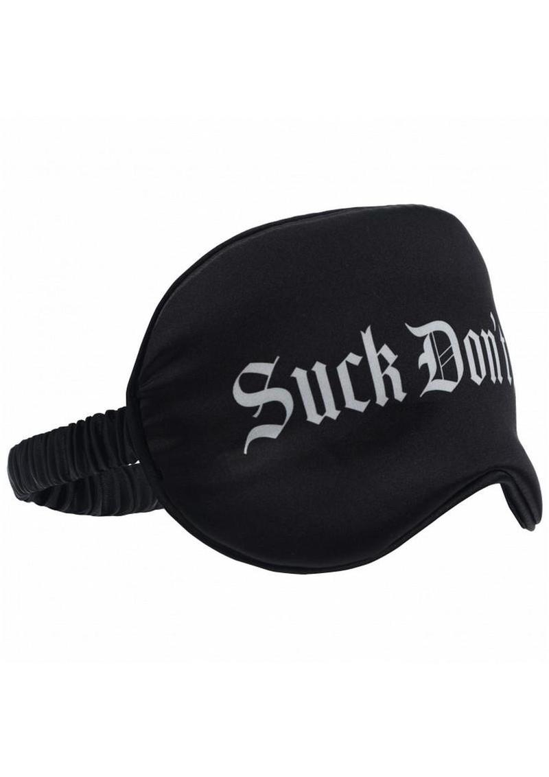 Ouch Suck Don’t Bite Satin Blindfold