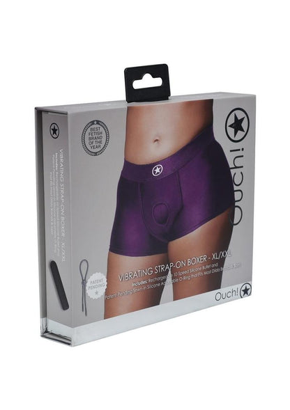 Ouch! Vibrating Strap-On Boxer With Bullet