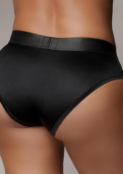 Vibrating Strap-On High Cut Brief With Rechargeable Bullet