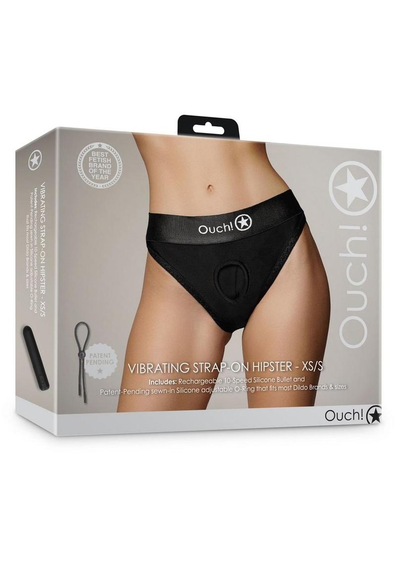 Ouch! Vibrating Rechargeable Strap-On Hipster