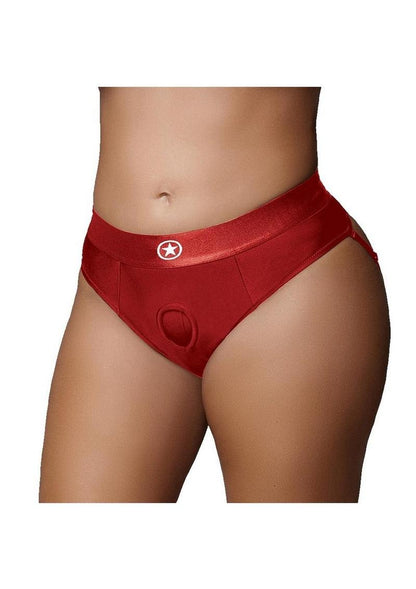 Ouch! Vibrating Strap-On Thong With Rechargeable Bullet