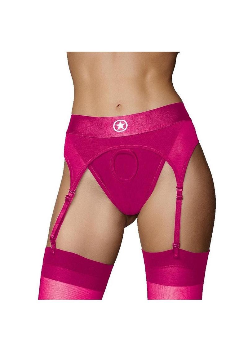 Ouch! Vibrating Strap-On Thong With Rechargeable Bullet