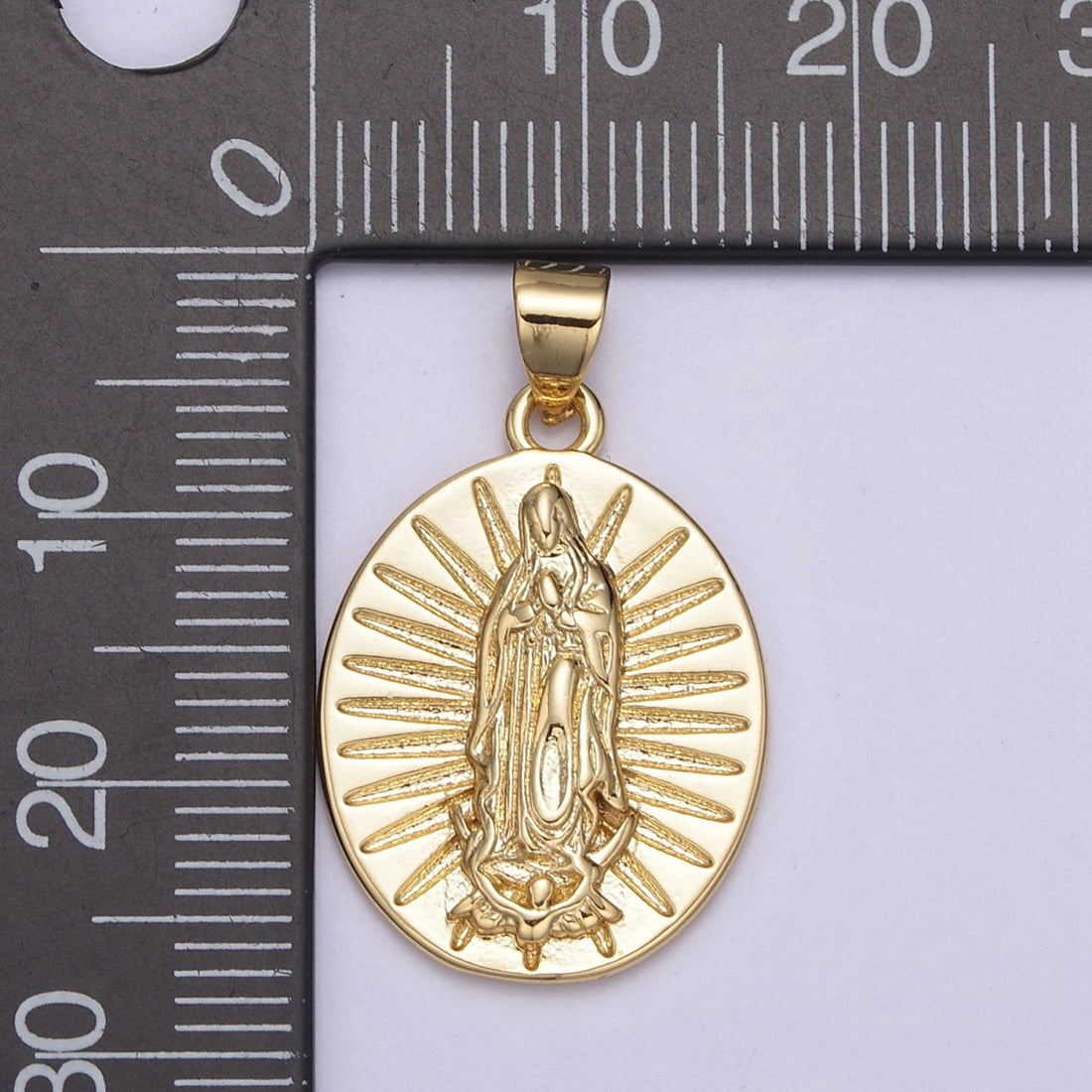 Our Lady Guadalupe Pendant Virgin Mary Charm for Religious Jewelry Making Supply H-517