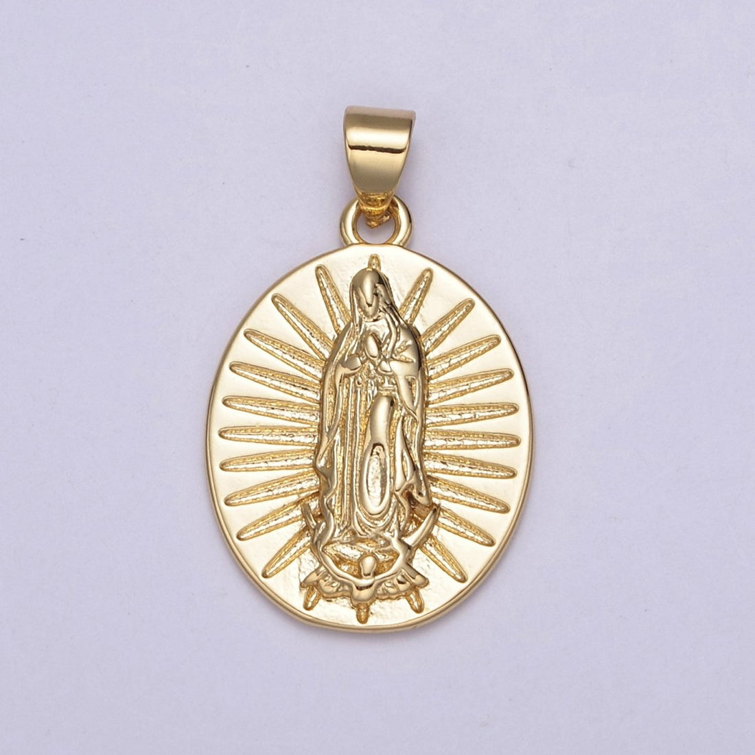 Our Lady Guadalupe Pendant Virgin Mary Charm for Religious Jewelry Making Supply H-517