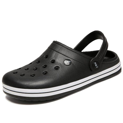 Outdoor Mens Sandals Clogs Summer Hole Shoes Rubber Men&
