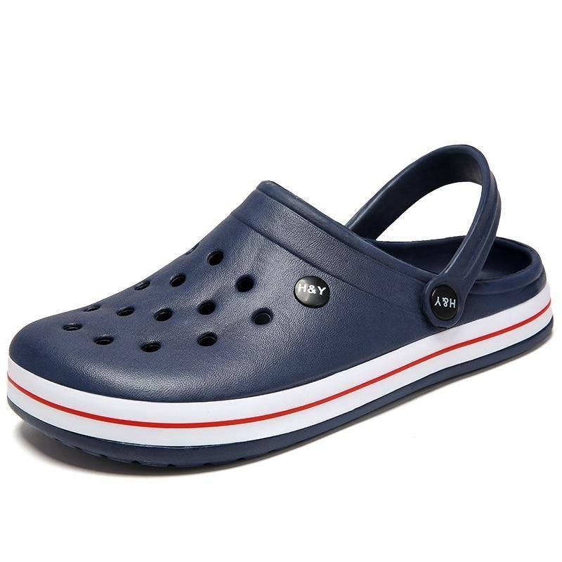 Outdoor Mens Sandals Clogs Summer Hole Shoes Rubber Men&