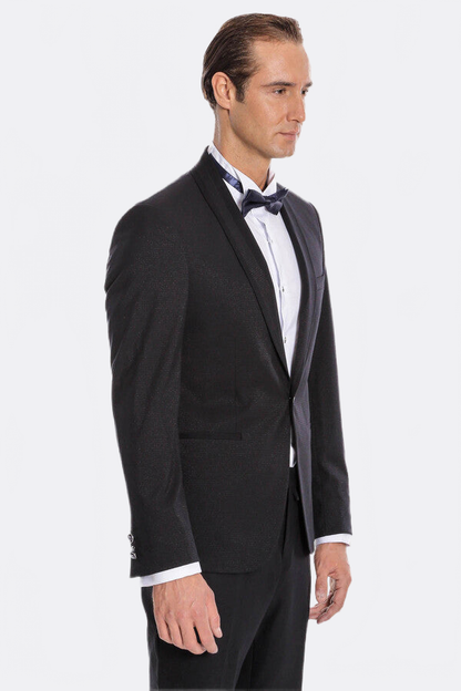 Navy Blue Shawl Lapel Tuxedo | Wessi