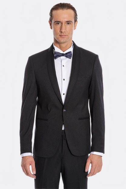 Navy Blue Shawl Lapel Tuxedo | Wessi