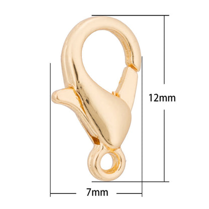 24K Gold Filled 12mm x 7mm Lobster Clasps Closure Supply | K-117 K-241