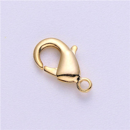 24K Gold Filled 12mm x 7mm Lobster Clasps Closure Supply | K-117 K-241