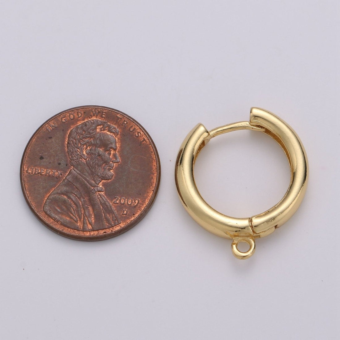 Overstock 24K Gold Filled one touch w/ open link Lever back earring making, 20x18 mm, Nickel free Lead Free for Earring Charm Making Findings K-903