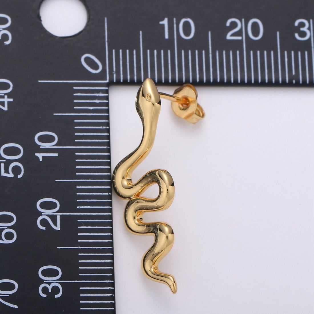 Overstock Gold Snake earrings, snake stud earrings, dainty earrings, Serpent earrings, delicate studs, gold earrings, minimalist earring K-542