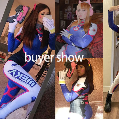 D.Va Cosplay Costume - Overwatch Bodysuit