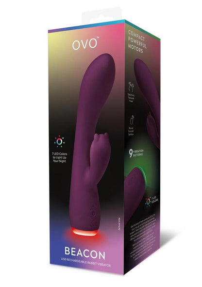 OVO Beacon USB Rechargeable Silicone Dual-Stim Vibrator