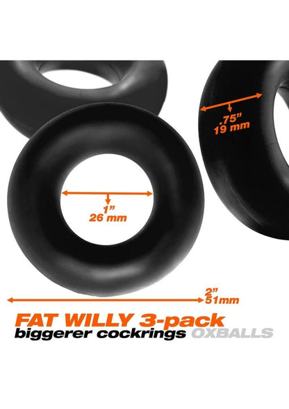 OXBALLS Fat Willy Jumbo Super Stretch Cock Rings